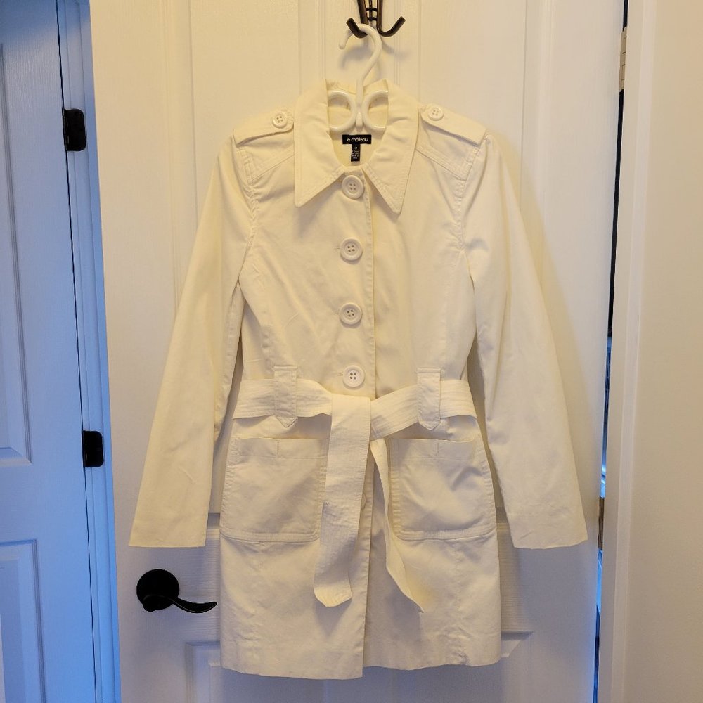 White Spring Trench Coat